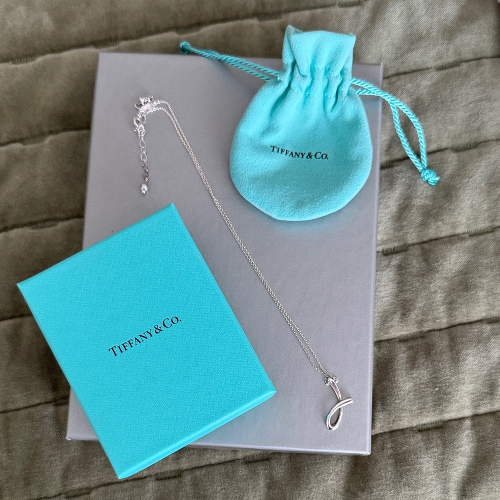 Tiffany & Co. Silver Necklace with Elegant Pendant